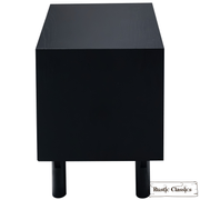 Rustic Classics Nightstand Muskoka Oak 2 Drawer Nightstand in Black