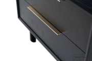 Rustic Classics Nightstand Muskoka Oak 2 Drawer Nightstand in Black