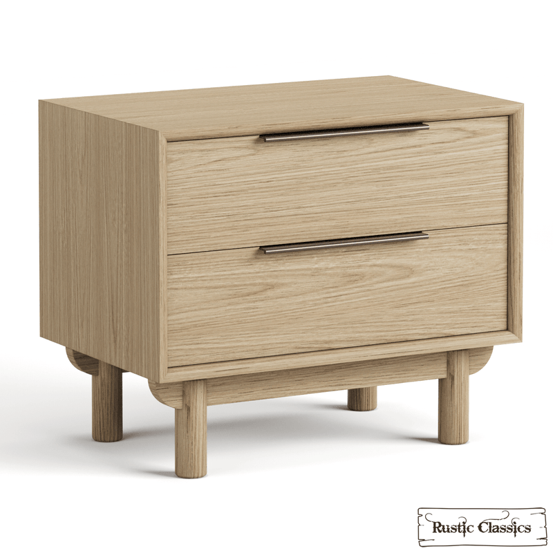 Rustic Classics Nightstand Tofino Oak 2 Drawer Nightstand in Beachwood