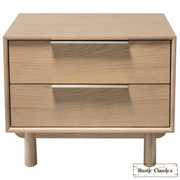 Rustic Classics Nightstand Tofino Oak 2 Drawer Nightstand in Beachwood