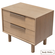Rustic Classics Nightstand Tofino Oak 2 Drawer Nightstand in Beachwood