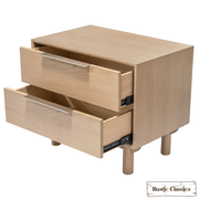 Rustic Classics Nightstand Tofino Oak 2 Drawer Nightstand in Beachwood