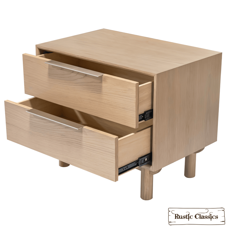 Rustic Classics Nightstand Tofino Oak 2 Drawer Nightstand in Beachwood