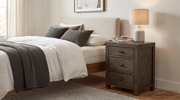 Rustic Classics Nightstand Whistler Reclaimed Wood 3 Drawer Nightstand in Brown
