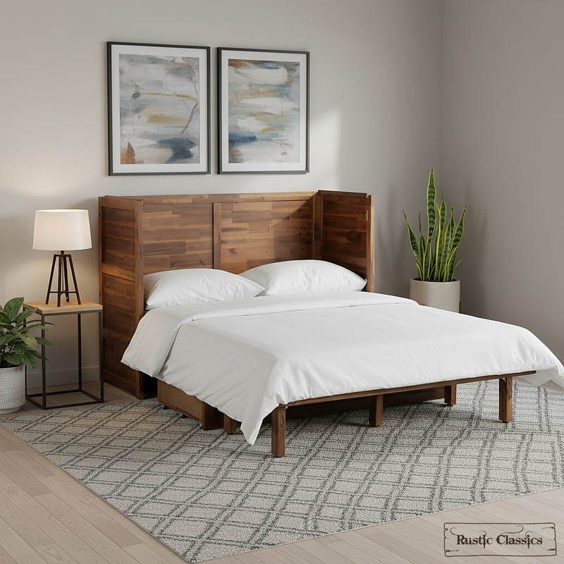 Stow Twin Size Murphy Bed Cabinet Only - No Mattress - Available in 2 Colours