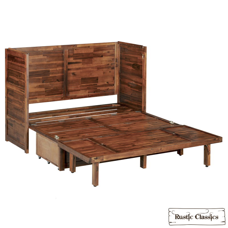 Stow Twin Size Murphy Bed Cabinet Only - No Mattress - Available in 2 Colours