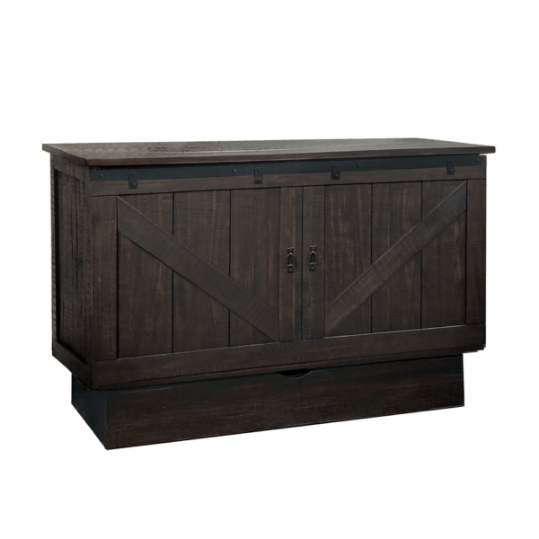 Sleep Chest Murphy Cabinet Bed Bridger Queen Size Murphy Cabinet Bed in Auburn