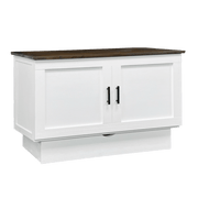 Sleep Chest Murphy Cabinet Bed Cape Cod Murphy Cabinet Bed in Brushed White and Acacia - Available in 2 Sizes