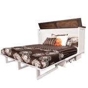 Sleep Chest Murphy Cabinet Bed Cape Cod Murphy Cabinet Bed in Brushed White and Acacia - Available in 2 Sizes