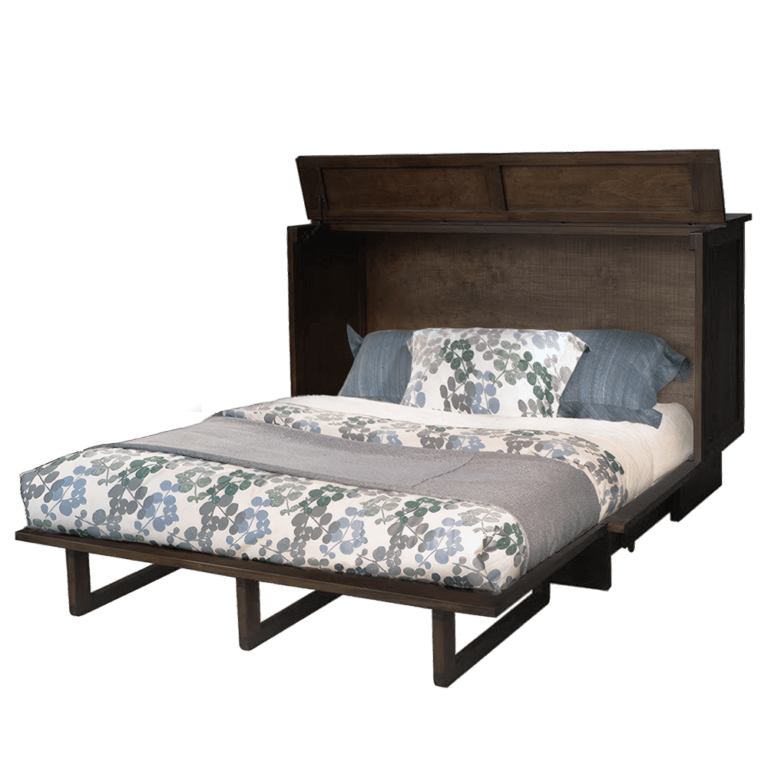Sleep Chest Murphy Cabinet Bed Clifton Queen Size Farmhouse Murphy Cabinet Bed in Auburn