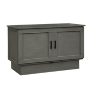 Sleep Chest Murphy Cabinet Bed Dawson Queen Size Murphy Cabinet Bed in Grey