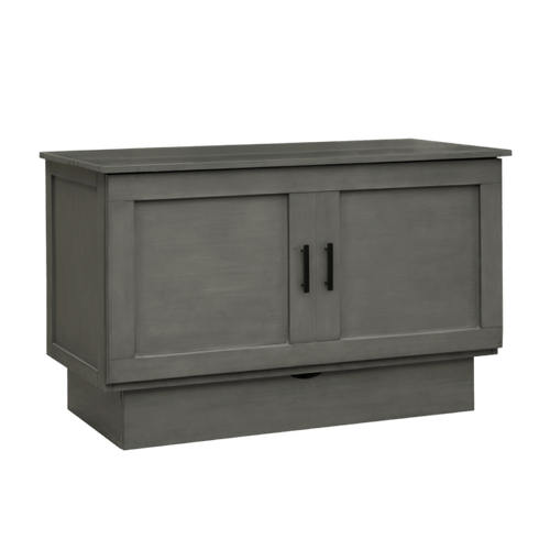 Sleep Chest Murphy Cabinet Bed Dawson Queen Size Murphy Cabinet Bed in Grey