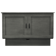 Sleep Chest Murphy Cabinet Bed Dawson Queen Size Murphy Cabinet Bed in Grey