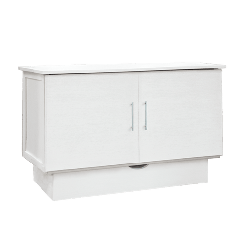 Sleep Chest Murphy Cabinet Bed Madrid Murphy Cabinet Bed in Brushed White - Available in 2 Sizes