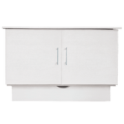 Sleep Chest Murphy Cabinet Bed Madrid Murphy Cabinet Bed in Brushed White - Available in 2 Sizes
