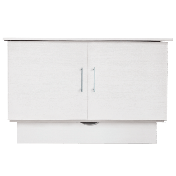 Sleep Chest Murphy Cabinet Bed Madrid Murphy Cabinet Bed in Brushed White - Available in 2 Sizes