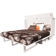 Sleep Chest Murphy Cabinet Bed Madrid Murphy Cabinet Bed in Brushed White - Available in 2 Sizes