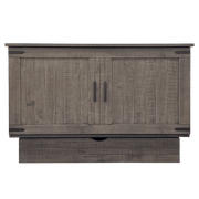 Sleep Chest Murphy Cabinet Bed Medison Queen Size Murphy Cabinet Bed in Grey