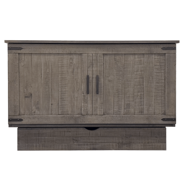 Sleep Chest Murphy Cabinet Bed Medison Queen Size Murphy Cabinet Bed in Grey