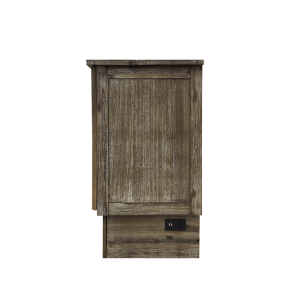 Sleep Chest Murphy Cabinet Bed Stockholm Queen Murphy Cabinet Bed in Brushed Grey