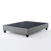 True Contemporary Bed EZ Base Foundation Grey Platform Bed - Available in 4 Sizes