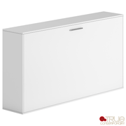 True Contemporary Murphy Wall Bed Heidi III White Horizontal Murphy Wall Pull Down Bed - Available in 3 Sizes