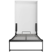 True Contemporary Murphy Wall Bed Twin Wallie II White Vertical Murphy Wall Pull Down Bed - Available in 3 Sizes