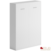 True Contemporary Murphy Wall Bed Wallie II White Vertical Murphy Wall Pull Down Bed - Available in 3 Sizes