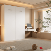 True Contemporary Murphy Wall Bed Wallie II White Vertical Murphy Wall Pull Down Bed - Available in 3 Sizes