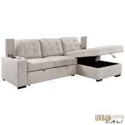 Urban Cali Sectional Avila 98.5" Wide Sleeper Sectional Sofa Bed with Cupholders and Storage Chaise - Available in 2 Colours