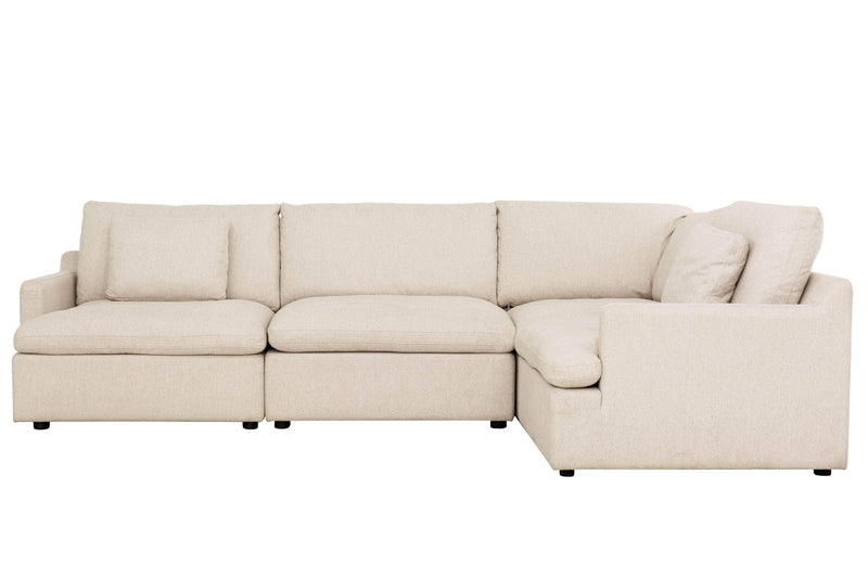 Urban Cali Sectional Beige Long Beach Medium Modular L-Shaped Sectional Sofa - Available in 2 Colours