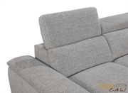 Urban Cali Sectional Bel Air 123.5" Wide Large Modular Sleeper Sectional Sofa Bed with Storage Chaise in Thora Stone