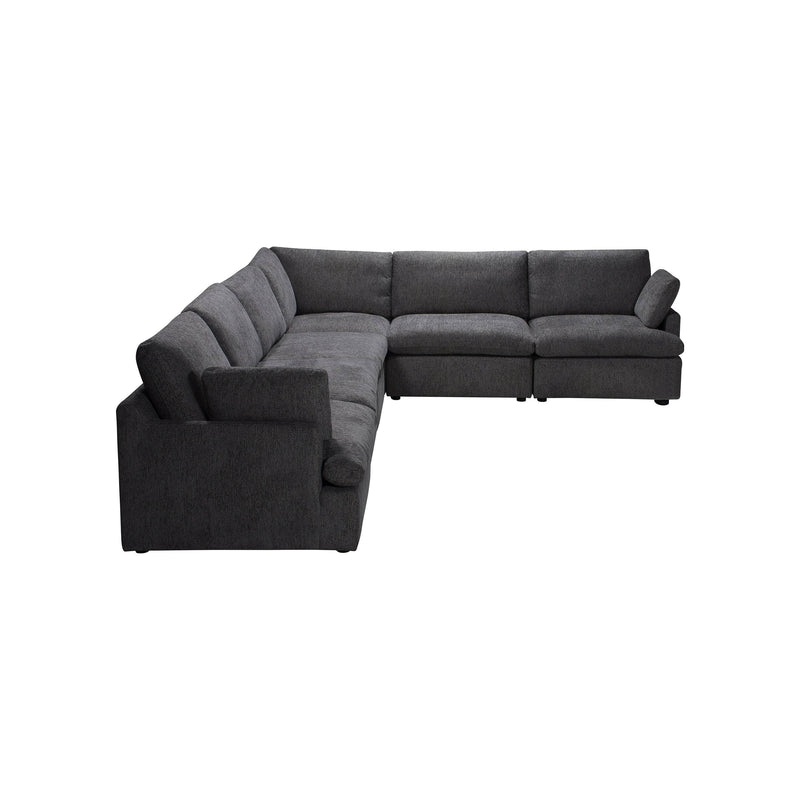 Urban Cali Sectional Blue Grey Long Beach Large Modular L-Shaped Sectional Sofa - Available in 3 Colours