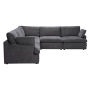 Urban Cali Sectional Blue Grey Long Beach Modular Corner Sectional Sofa in Axel Beige - Available in 3 Colours