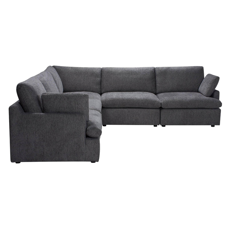 Urban Cali Sectional Blue Grey Long Beach Modular Corner Sectional Sofa in Axel Beige - Available in 3 Colours
