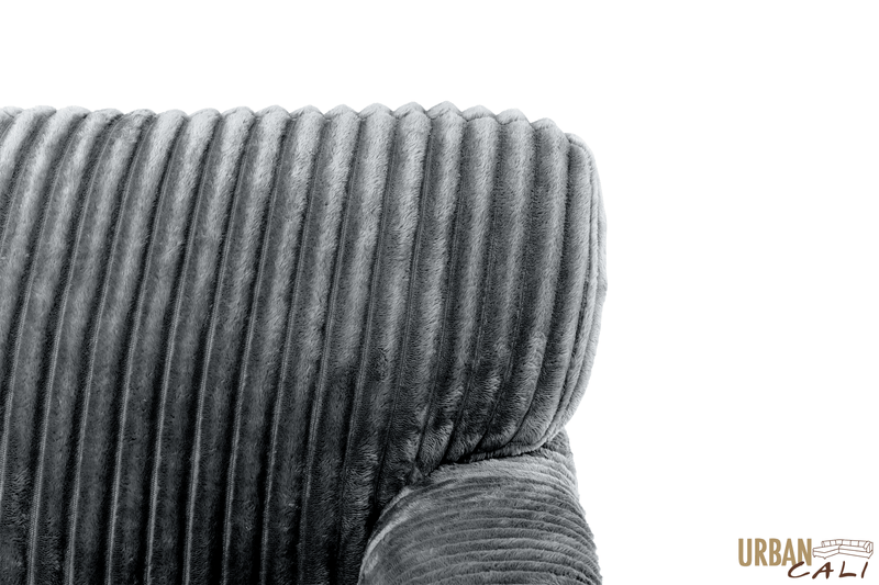 Urban Cali Sectional Calabasas Minky Corduroy 89.5" Reversible Sleeper Sectional Sofa Bed with Storage Chaise - Available in 2 Colours