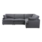 Urban Cali Sectional Grey Long Beach Medium Modular L-Shaped Sectional Sofa - Available in 2 Colours