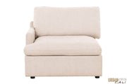 Urban Cali Sectional Long Beach Large Modular L-Shaped Sectional Sofa in Axel Beige