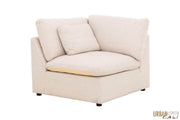 Urban Cali Sectional Long Beach Large Modular L-Shaped Sectional Sofa in Axel Beige