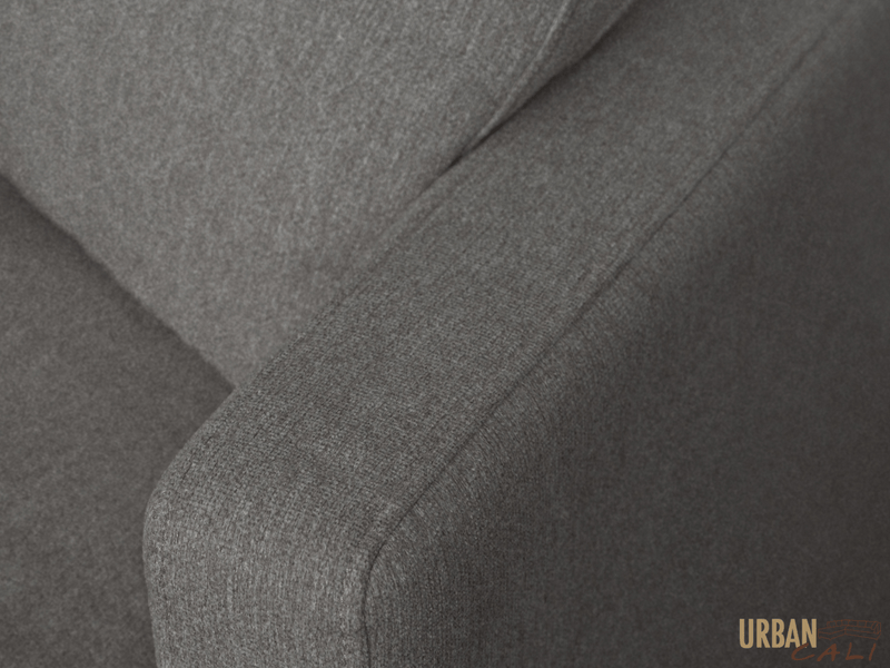 Urban Cali Sectional Long Beach Large Modular Sectional Sofa with Ottoman - Available in 2 Colours