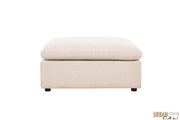 Urban Cali Sectional Long Beach Large Modular Sectional Sofa with Ottoman in Axel Beige