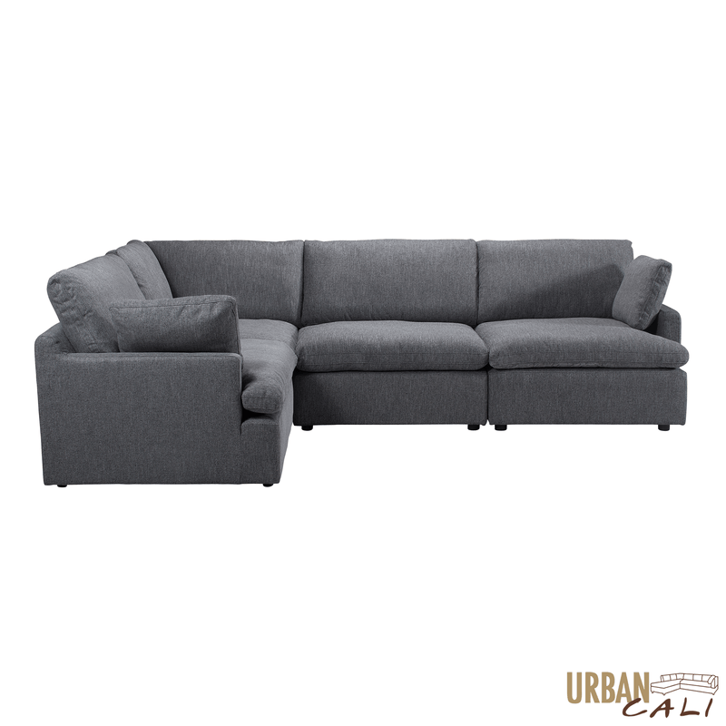 Urban Cali Sectional Long Beach Medium Modular L-Shaped Sectional Sofa - Available in 2 Colours