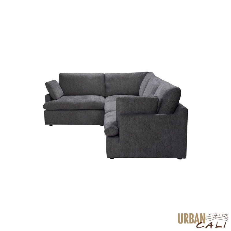 Urban Cali Sectional Long Beach Medium Modular L-Shaped Sectional Sofa - Available in 3 Colours