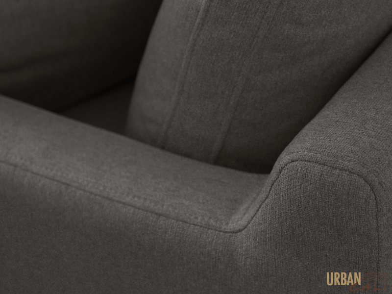 Urban Cali Sectional Long Beach Medium Modular Sectional Sofa with Ottoman - Available in 2 Colours