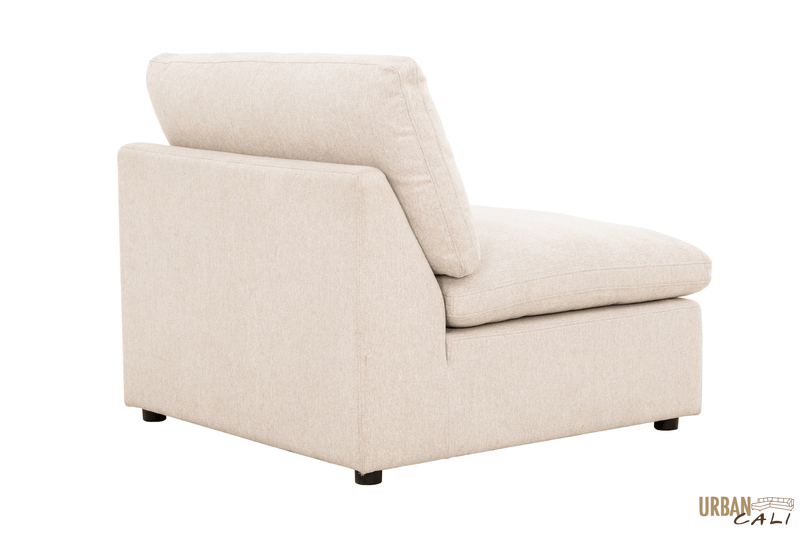 Urban Cali Sectional Long Beach Modular Corner Sectional Sofa in Axel Beige