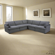 Urban Cali Sectional Long Beach Modular Corner Sectional Sofa in Axel Beige - Available in 2 Colours