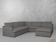 Urban Cali Sectional Long Beach Modular Corner Sectional Sofa with Ottoman - Available in 2 Colours
