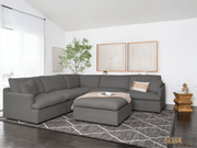 Urban Cali Sectional Long Beach Modular Corner Sectional Sofa with Ottoman - Available in 2 Colours
