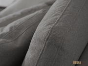 Urban Cali Sectional Long Beach Modular L-Shaped Sectional Sofa with Ottoman - Available in 2 Colours