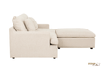 Urban Cali Sectional Long Beach Small Modular Sectional Sofa with Ottoman in Axel Beige